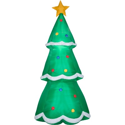 Gemmy Christmas Airblown Inflatable Christmas Decor Tree Giant, 10 ft Tall, green