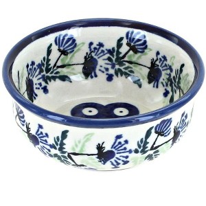 Blue Rose Polish Pottery 1384 Zaklady Small Bowl - 1 of 1