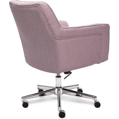 Lilac Memory Foam Swivel Home Office Chair