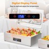 ROVSUN 9QT Electric Chafing Dishes for Buffet with Temperature Control Display & Glass Window for Party Catering - 3 of 4