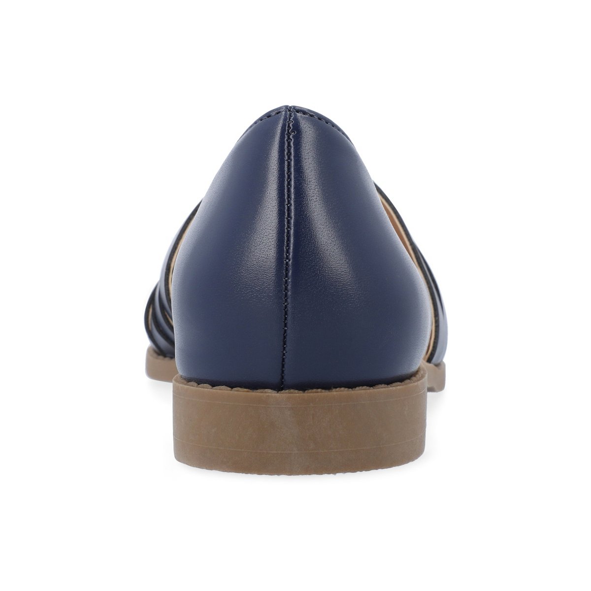 Обувь Journee Collection Women's Anyah Ankle Cuff Slip On Almond Toe Flats Blue 8 — фото 3