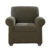 Sure Fit 2pc Stretch Pique Chair Slipcover with Cushion Cover: Machine Washable, Indoor Polyester & Spandex - 4 of 4