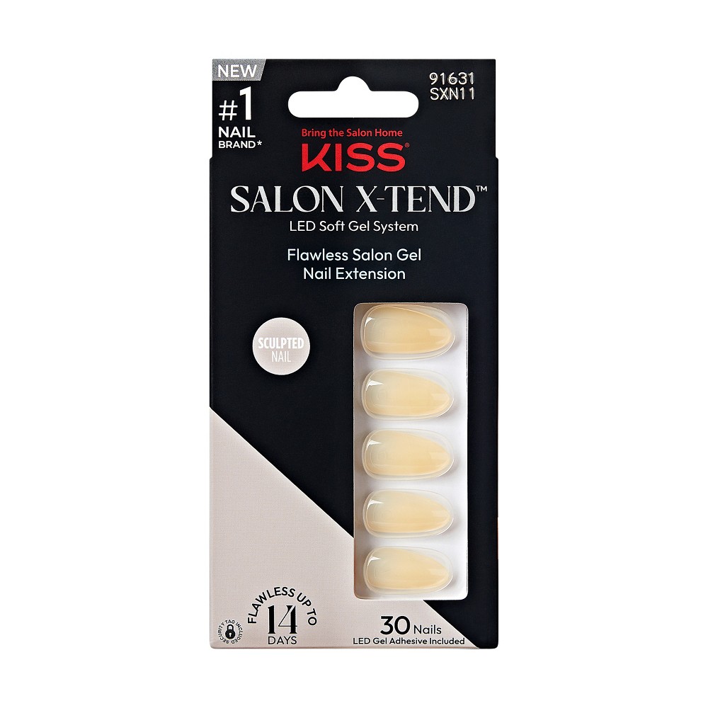 Photos - Manicure Cosmetics KISS Products Salon X-tend Fake Nails - Me Like U - 34ct