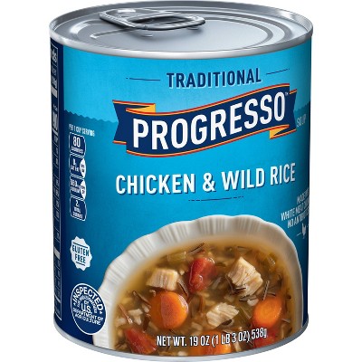 Progresso Traditional Chicken & Wild Rice Soup - 19oz : Target