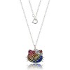 Sanrio Hello Kitty Silver Plated Rainbow Crystal Necklace, 18'' - Authentic Officially Licensed - 4 of 4