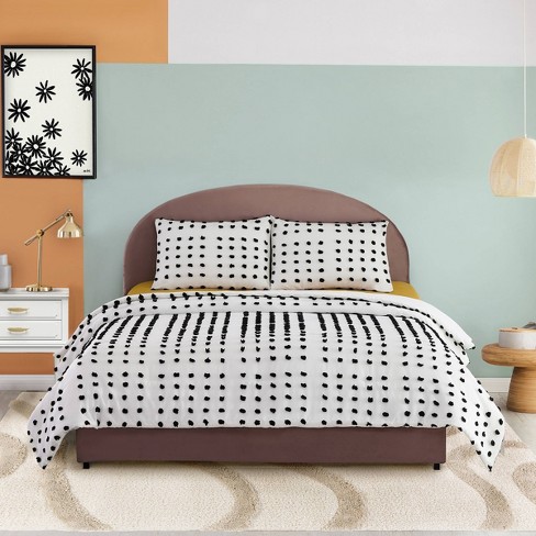 Intelligent Design 3pc Full/queen Milani Clip Jacquard Comforter Set  Black/white : Target