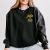 Simply Sage Market Embroidered Jingle Bells Bold Cursive Lightweight Garment Dyed Sweatshirt - 2 of 4