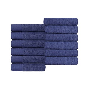 Premium Cotton Herringbone Medium Weight Bathroom Towel Set by Blue Nile Mills - 1 of 4