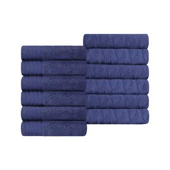 Premium Cotton Herringbone Medium Weight Bathroom Towel Set by Blue Nile Mills