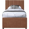 Meridian Furniture,Hudson Vegan Leather Twin Trundle Bed - 2 of 4