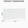 3/6/7 Drawer Dresser - Extra Deep Wooden Storage for Bedroom, Nursery & Living Room - 3 of 4