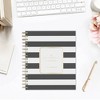 Day Designer 2025 Daily/Monthly Planner 10.16"x9.49" Wirebound Rugby Stripe Black: Adult Calendar, Tabs, Paper 8x10 - 2 of 4