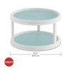 Copco Basics Non-Skid Pantry Cabinet Lazy Susan Turntable, 12-Inch, White/Gray, 1 Count (Pack Of 1