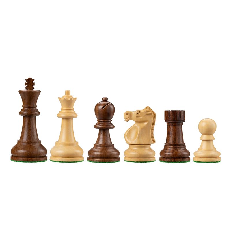 Bobby Fischer Ultimate Chess Pieces, Sheesham and Boxwood 3.75 inch King, 2 of 7