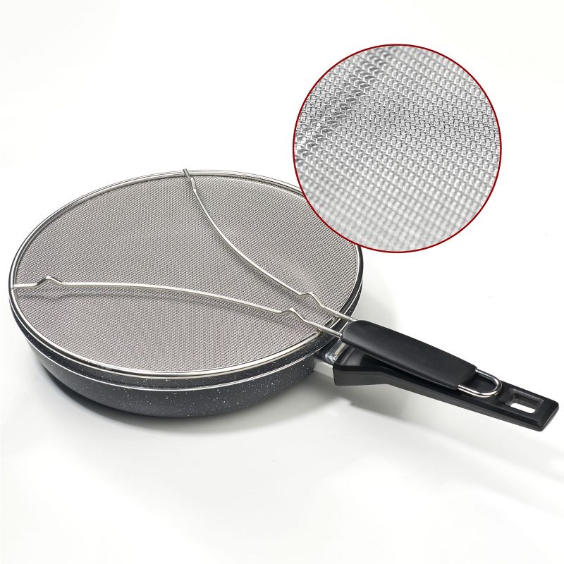 BergKoch Splatter Guard for Frying Pan - Stainless Steel Grease Screen for Cooking, 2 of 7
