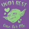 Girl's Star Wars Valentine's Day Yoda Best One for Me T-Shirt - 2 of 4