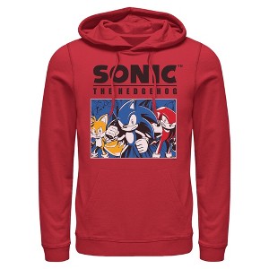 Mens Sonic the Hedgehog Trio Group Shot Lightweight Hoodie - 1 of 4