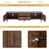 Mid Century 70" TV Stand, Modern Entertainment Center for TVs up to 80", 2 Cabinets & 2 Drawers - 4 of 4
