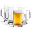 Kook Glass Mugs, 12.7 oz, Clear, Set of 4 - 2 of 4