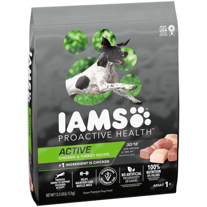 IAMS ProActive Health Active Chicken &#38; Turkey Dry Dog Food - 13.5lbs, 4 of 7