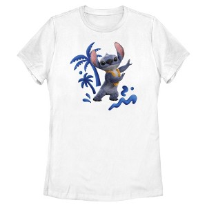 Womens Lilo & Stitch Happy Dancing Stitch T Shirt - 1 of 4
