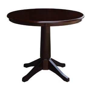 International Concepts 36" Round Top Pedestal Table - 28.9"H - 1 of 4