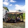 Pop-Up Screen Tent Gazebo,12x12Ft Camping Canopy Instant Shade,Featuring 6 Removable Privacy Canopy,Made from 210D Oxford Fabric for Patio,Backyard - 4 of 4