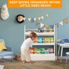 Tangkula 3-Tier Kids Bookshelf Toy Storage Bookcase Rack Wall w/ Anti-toppling Kits - 4 of 4