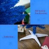 TopComfy Christmas Tree Stands Artificial Christmas Tree Festive Pencil Christmas Tree Cozy Snowy Decor for Living Room, Blue, 35.46"*6.3"*7.88" - 4 of 4