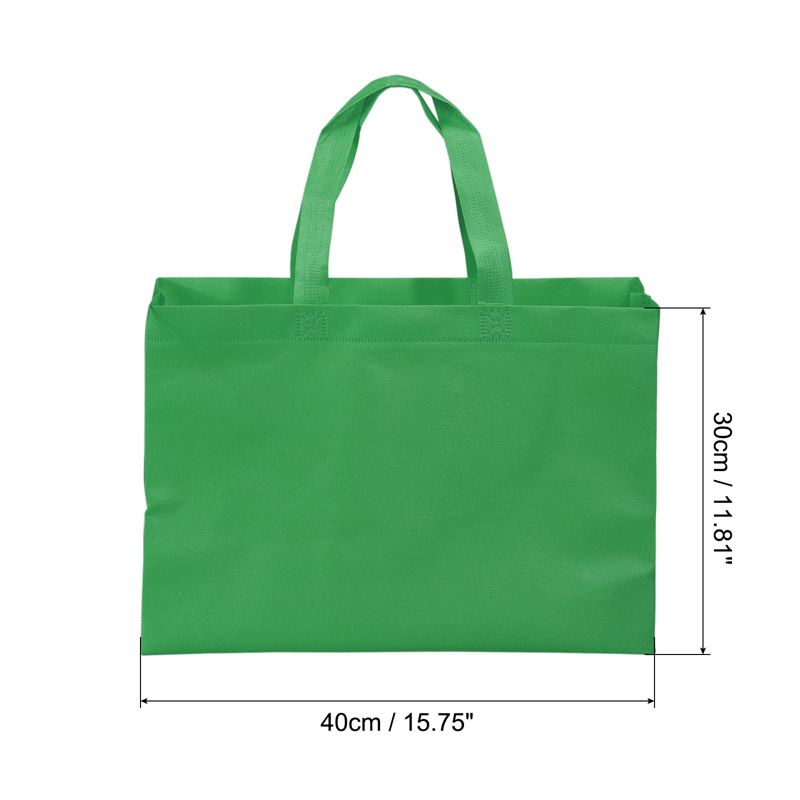Unique Bargains Reusable Horizontal Style Non-Woven Gift Grocery Tote Bag, 2 of 6
