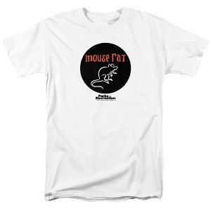 Men's Parks & Rec Mouse Rat Circle T-Shirt - 1 of 4