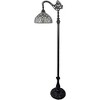 Amora Lighting Tiffany Style Peacock Design Floor Reading Lamp 62" Tall - 2 of 4