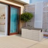 DSVIMOY 75gal Lockable Outdoor Garden Plastic Storage Deck Box for Tools Cushions Toys - 2 of 4