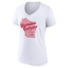 NCAA Wisconsin Badgers Women's V-Neck White T-Shirt - 2 of 3