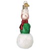 Old World Christmas 4.5 Inch Piglet On Snowball Winnie Pooh Best Friend Tree Ornaments - 2 of 3