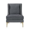 NicBex Modern Accent Chair, Living Room Chair with Solid Wood Legs Upholstery Pocket Coils Armchair for Bedroom - 3 of 4