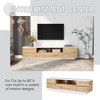 Modern TV Stand for TVs Up to 80'', Media Console with Multi-Functional Storage, Entertainment Center with Door Rebound Device, TV Cabinet - 4 of 4