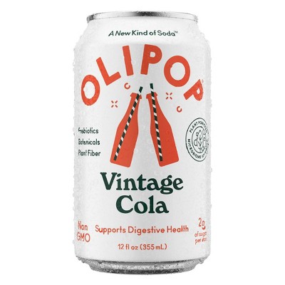 Olipop Vintage Cola Prebiotic Soda - 12 Fl Oz : Target