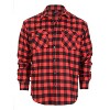 Gioberti Boy's Long Sleeve Roll Up Plaid Checked Shirt - 2 of 3