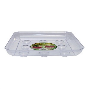 Curtis Wagner Carpet Saver Heavy Duty Square Plant Saucer, Clear, 8in - 1 of 1