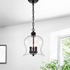 12" x 17" x 12" 3-Light Madigan Pendant Brown - Warehouse Of Tiffany: ETL Listed, Adjustable Height - 2 of 3