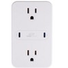 Monoprice 2-Outlet Wall Tap Power Strip with USB-C PD 50W + 20W Power Delivery, Wall Mountable, For Laptops and Mobile Phones - Workstream Collection - image 2 of 4