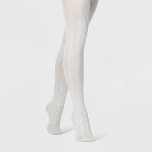 Women's Cable Sweater Tights - A New Day™ - 1 of 2