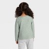 Toddler Girls' Pointelle Long Sleeve T-Shirt - Cat & Jack™ - 2 of 3