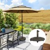 Outsunny Round Patio Umbrella Base with Wheels, 44 lbs Resin Umbrella Stand Base, Patio Umbrella Holder for 1.3"/1.5"/1.9" Umbrella Poles - 3 of 4