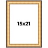 PosterPalooza | Traditional Gold Picture Frame - UV Acrylic, Foam Board Backing, Hanging Hardware - 2 of 4