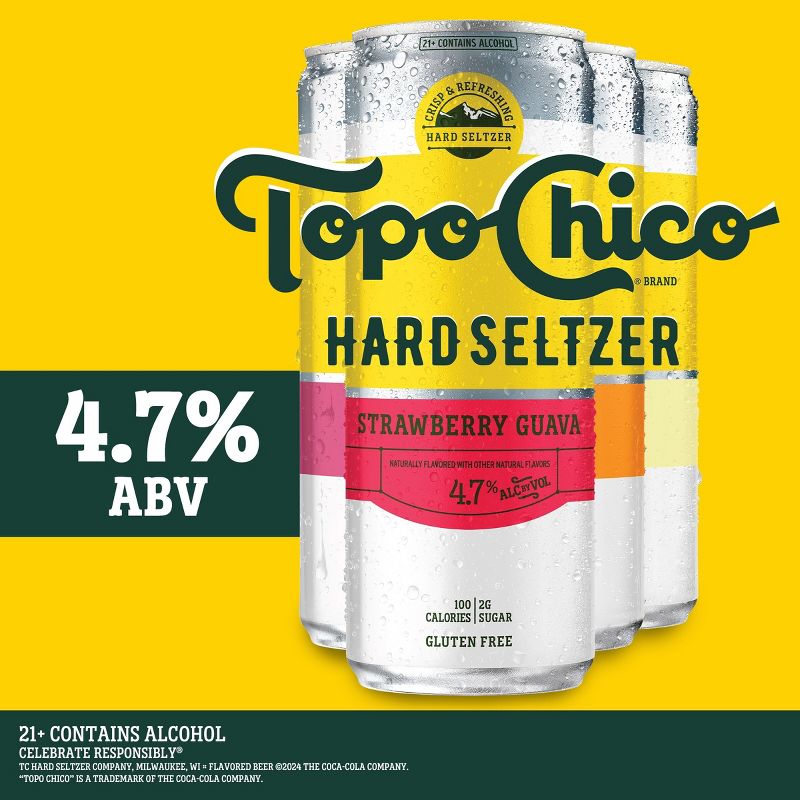 Topo Chico Hard Seltzer Variety Pack - 12pk/12 fl oz Slim Cans, 2 of 9