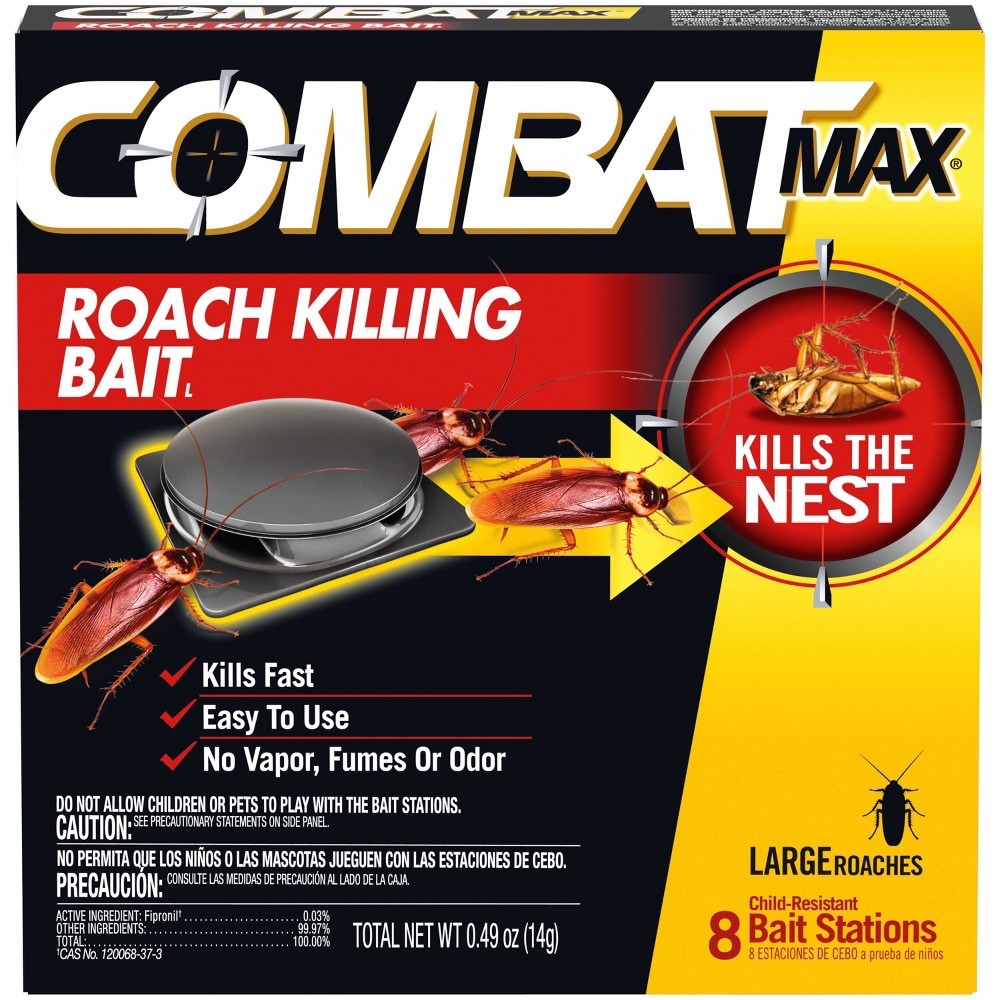 Photos - Other Garden Tools Combat Source Kill Max Large Cockroach Bait Stations - 8 ct 