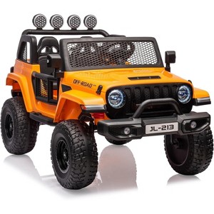 24V Kids Ride On Car 2 Seater Battery Powered Truck Cars for Toddles 2WD/4WD Switchable Electric Vehicles with Remote Control, Trunk - 1 of 4