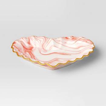 Ceramic Marbled Heart Dish - Threshold™